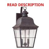 (Missing Glass Panel) Chatham 2-Light Oxidized Br