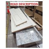 Mixed Skid Of Doors & Counter Top (Some Damage)