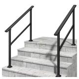 Black Carbon Steel Stair Railing Kit (2)