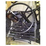 Skid of unknown Outdoor table and chairs,