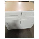 White Double cabinet w/ drawers