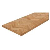 Chevron Oak Butcher Block Countertop Brown