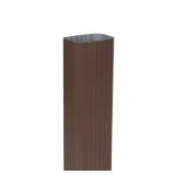 2 in. x 3 in. x 10 ft. Brown Al. Downspout (8) pi