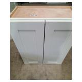 White upper cabinet
