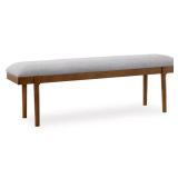 Lyncott Gray/Brown Dining Table Bench