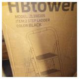 2 step ladder black