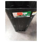 Wheeled trash can no lid