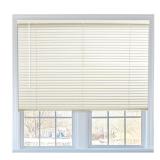 6, Alabaster Cordless Vinyl Mini Blinds 24x84