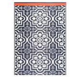 Blue 5x8 Lightweight Reversible Rug