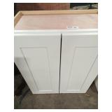White upper cabinet