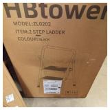 2 step ladder black