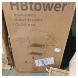 2 step ladder black