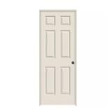 Colonist 32x80 Primed Left-Hand Door, 6 Panel