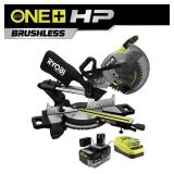 RYOBI HP 18V Brushless Miter Saw Kit