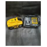 DeWalt 20V MAX XR 10Ah Lithium Battery + Charger