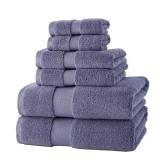 Ultra Plush Cotton Lake Blue Bath Towels