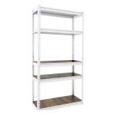 White 5-Tier Boltless Garage Rack (30x60x12)