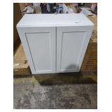 White Wall Cabinet 24-1/8" x 13" x 24"