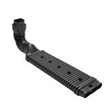 Stealth Flow 43 in. Black Downspout Only