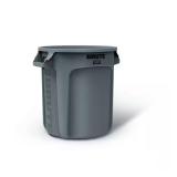 Brute 10 Gal. Round Trash Can with Lid