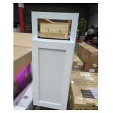 12" x 34.5" x 24" White Base Cabinet *HAS DAMAGE