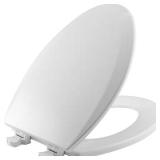Bemis Elongated Wood Toilet Seat, White
