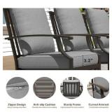 Zerpod 3 Piece Metal Outdoor Dining Chairs.