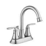 Sadira 4 in. Centerset 2-Handle Faucet, Ni