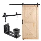 Barn Door & Hardware Kit: 42x84 Wood Door
