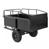 15 cu ft ATV Cart, 750 lb Capacity, Black