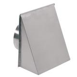 Aluminum Wall Cap 8" Round Duct Natural Finish