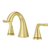 (2) Pfister Willa Brushed Gold Widespread Faucet