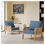 Pellebant 24x24 Sunbrella Patio Cushion Denim