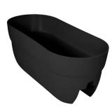 Bloomers 10x24x11 Charcoal Planter w/ Drainage