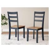 Gesthaven Dark Blue/Light Brown Chairs 2