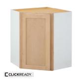 Unfinished Corner Kitchen Cabinet (24x12x30)