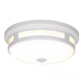 11 in. Round White Exterior LED Ceiling Light