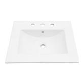 24" W x 18" D Porcelain Sink, White