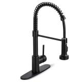 1-Handle Pull-Down Kitchen Faucet, Matte Black