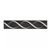 DNA 27 in. 1-Light Matte Black LED Vanity Bar