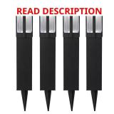 Sumner 20L Black LED Solar Path Light (4-Pack)