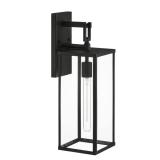 Porter Hills 19-in Matte Black Wall Light