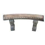Large Swag Edge Concrete Garden Bench
