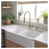 Turner 33-in Farmhouse Apron-Front Sink