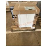 High Efficiency Toilet, Shaker Style Wall Cabinets