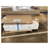 Water Softener, Area Rug, Metal Frame Mirror