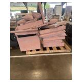 2pc Sectional Couch, Pink.