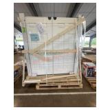 Trinity Fiberglass Dual Doors,36in x 36in x