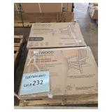 Polywood Adirondack Chairs 2 x BID