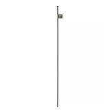 Vigoro 56 in. Steel Fence Post, Black